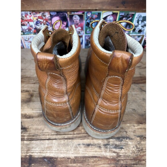 Thorogood American Heritage Men's 6" Leather Moc Toe Work Boots Brown Size 12 E - Picture 5 of 11